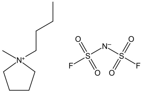 structural formula of 1-Butyl-1-methylpyrrolidinium bis(fluorosulfonyl)imide